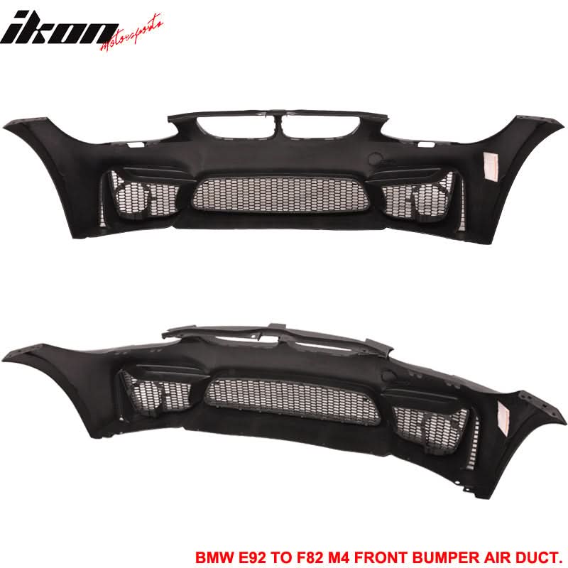 Fits 11-13 E92 E93 LCI M4 Conversion Front+Rear Bumper Polypropylene