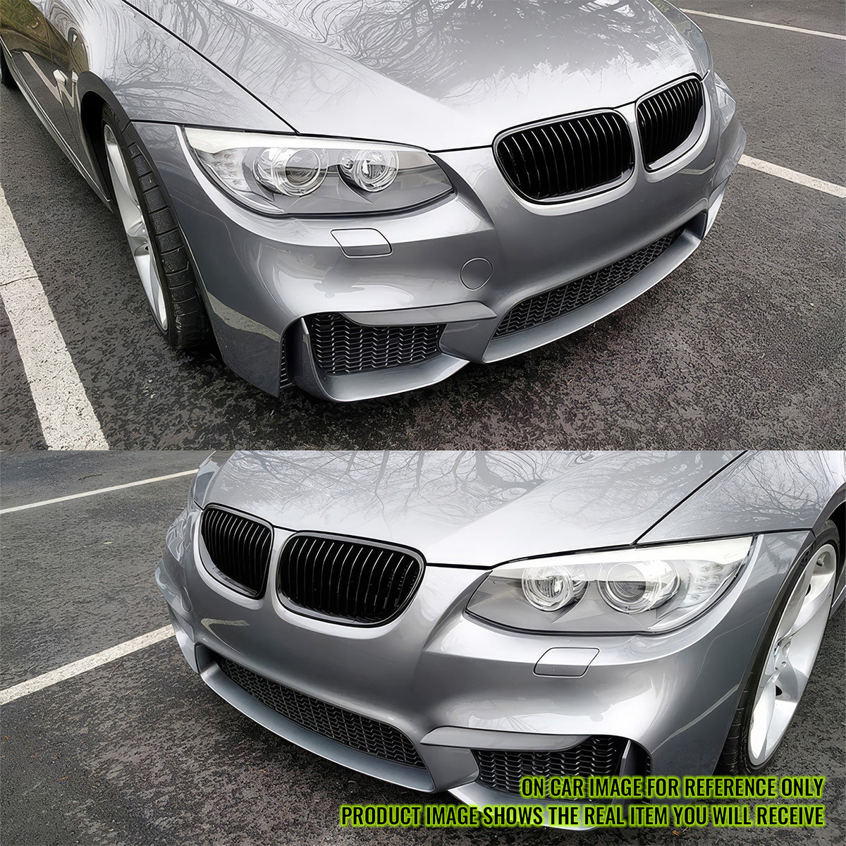 Fits 11-13 E92 LCI M4 Polypropylene Front Bumper Air Duct Mesh Grille