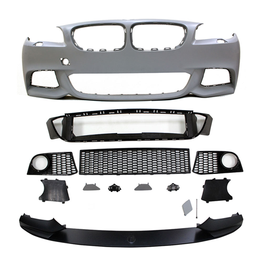 Fits 11-16 5-Series F10 M-P Front Bumper Fog Cover Polypropylene