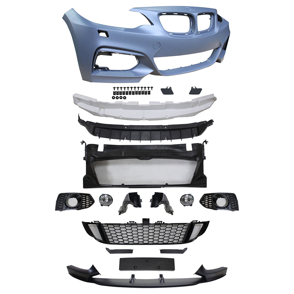 2014-2021 BMW F22 F23 MP Style Front Bumper Cover W/Fog Lights PP