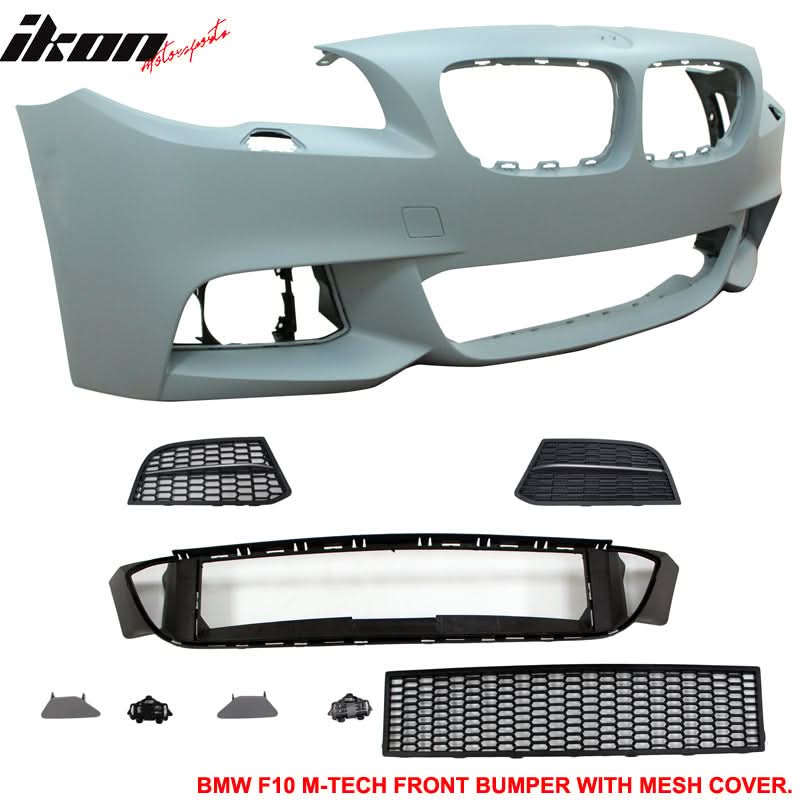 2014-2016 BMW F10 LCI Mtech Front Bumper + Rear Bumper W/ Twin Outlet