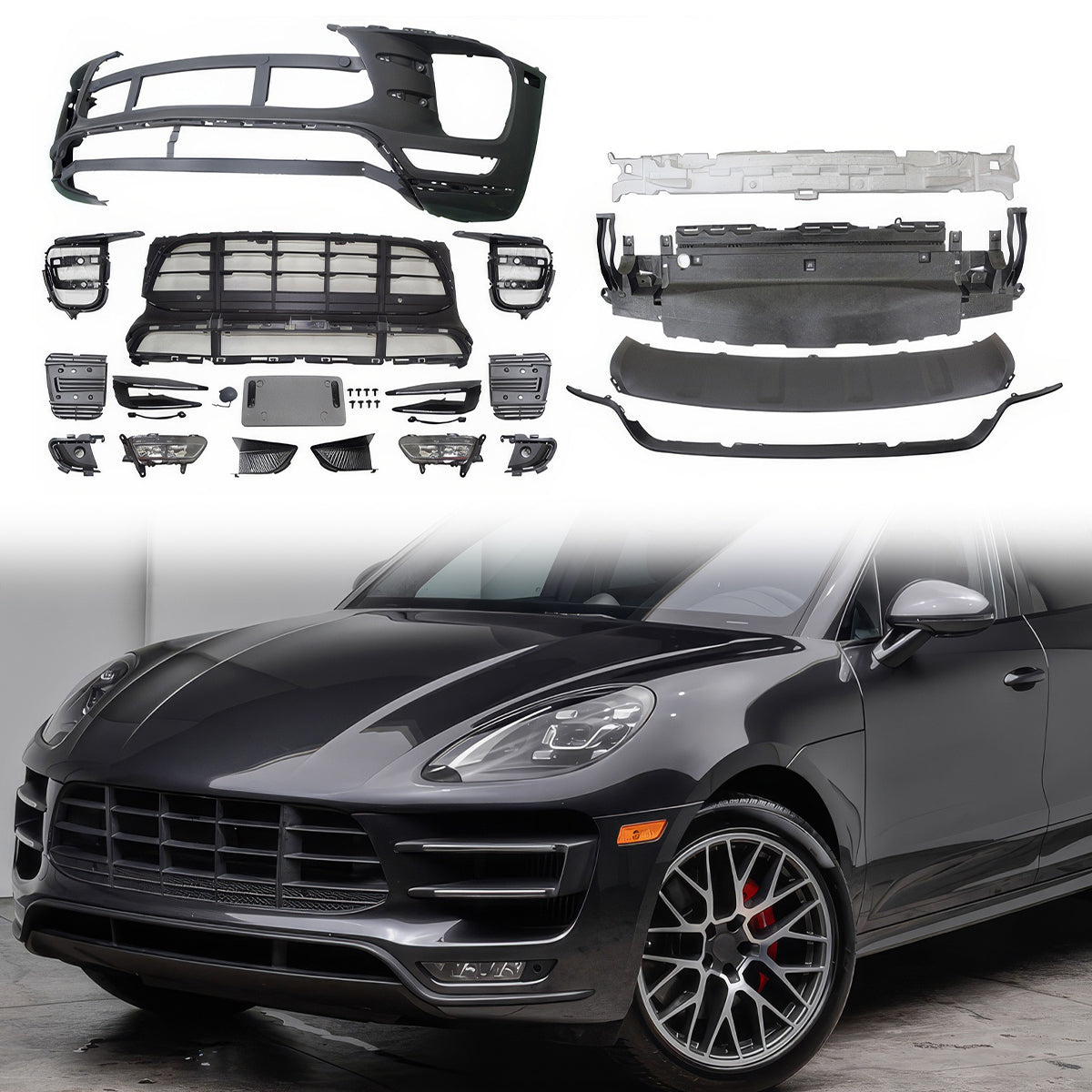 Fits 14-18 Porsche Macan Turbo Front Bumper - PP