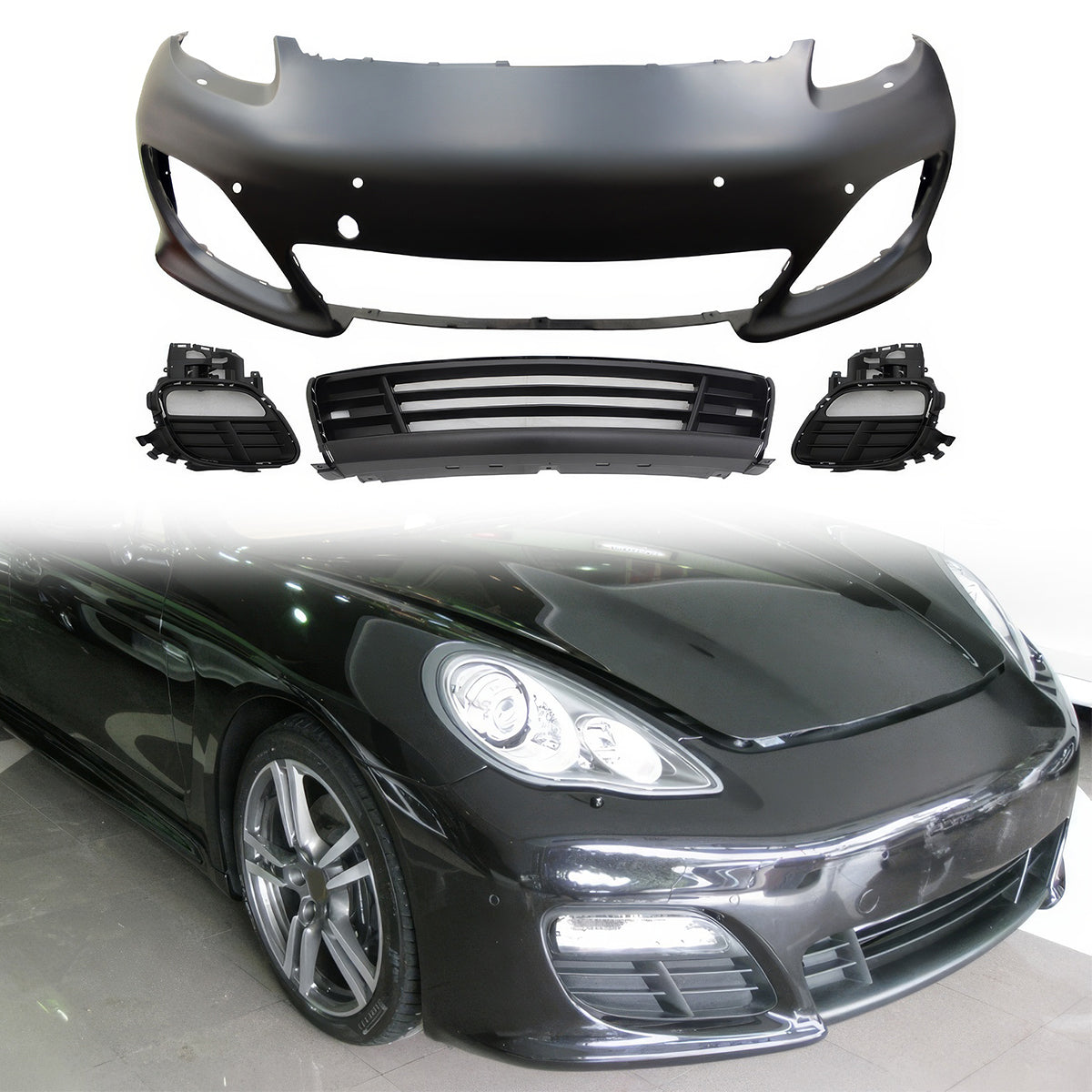 2010-2013 Porsche Panamera 4S Style Unpainted Front Bumper Cover PP