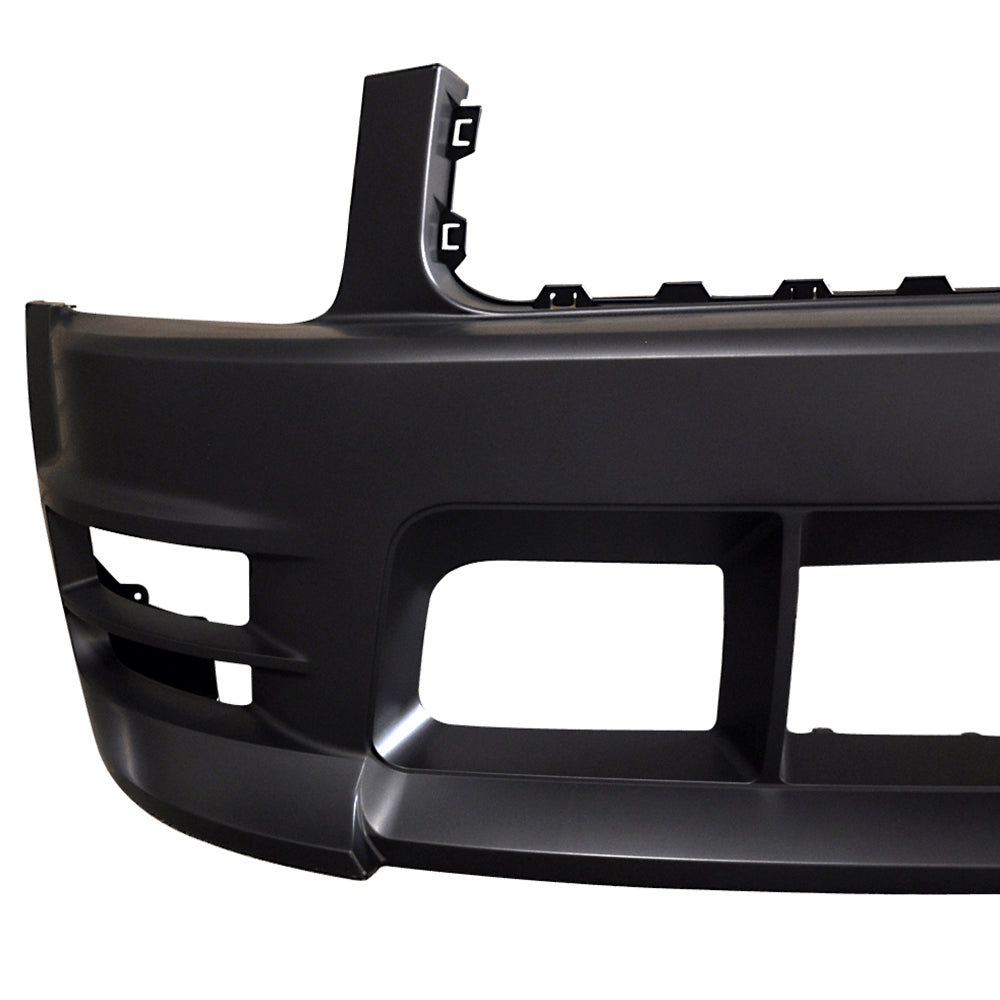 2005-2009 Ford Mustang V6 Racer Style Unpainted Front Bumper Cover PP