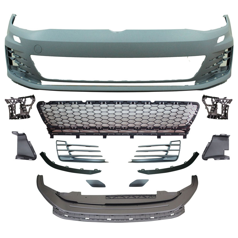 2015-2017 Volkswagen Golf 7 MK7 Front Bumper Cover No PDC GTI Style