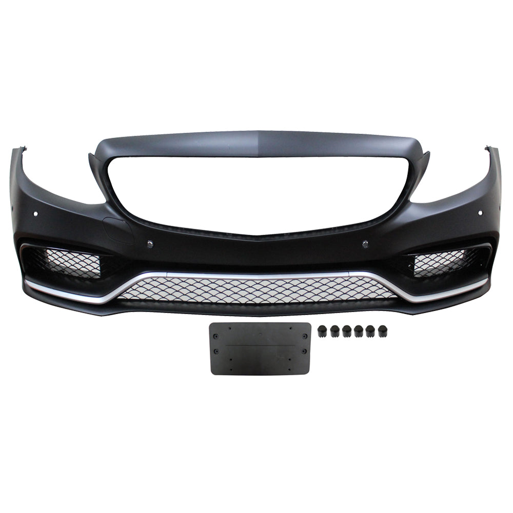 Fits 15-18 Benz W205 C-Class C63 PP Front Bumper Kit