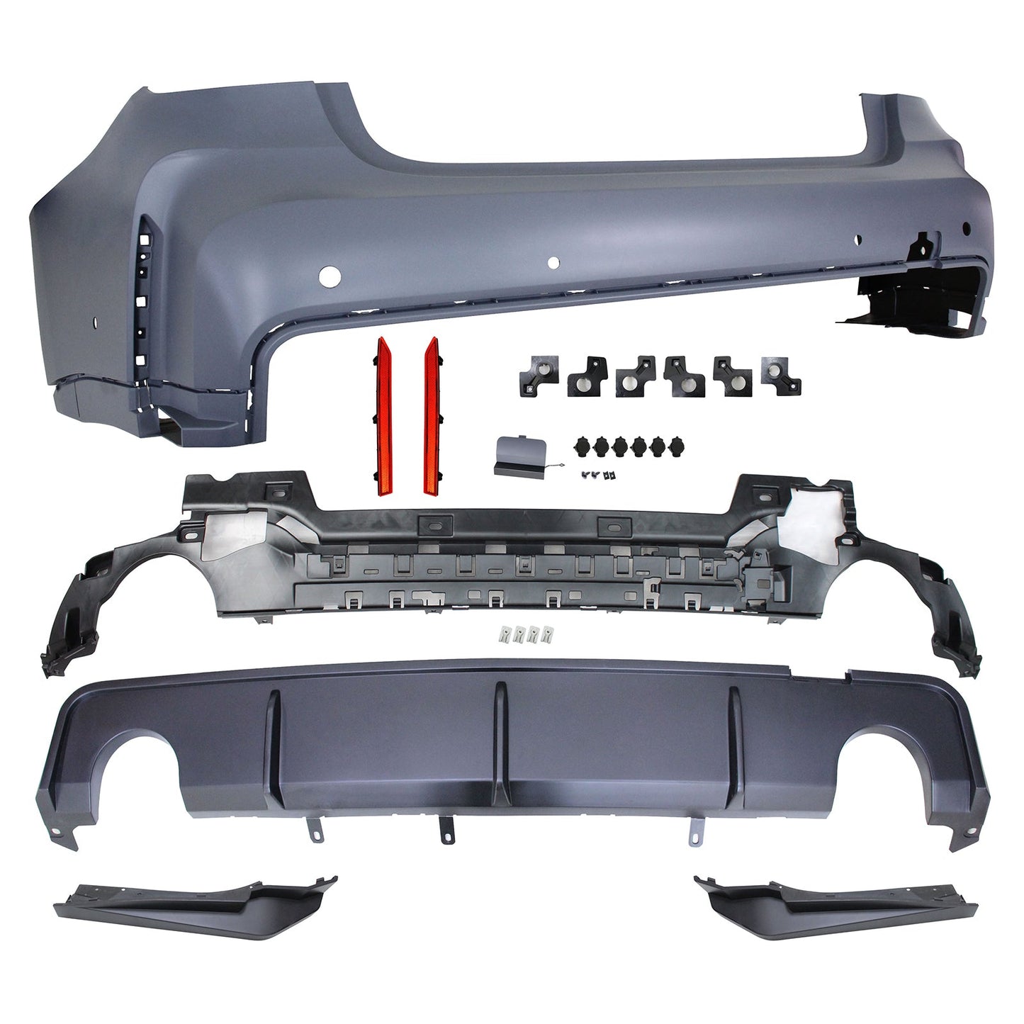 2019-2023 BMW G20 M3 Style Rear Bumper Cover for Round Tips Outlet