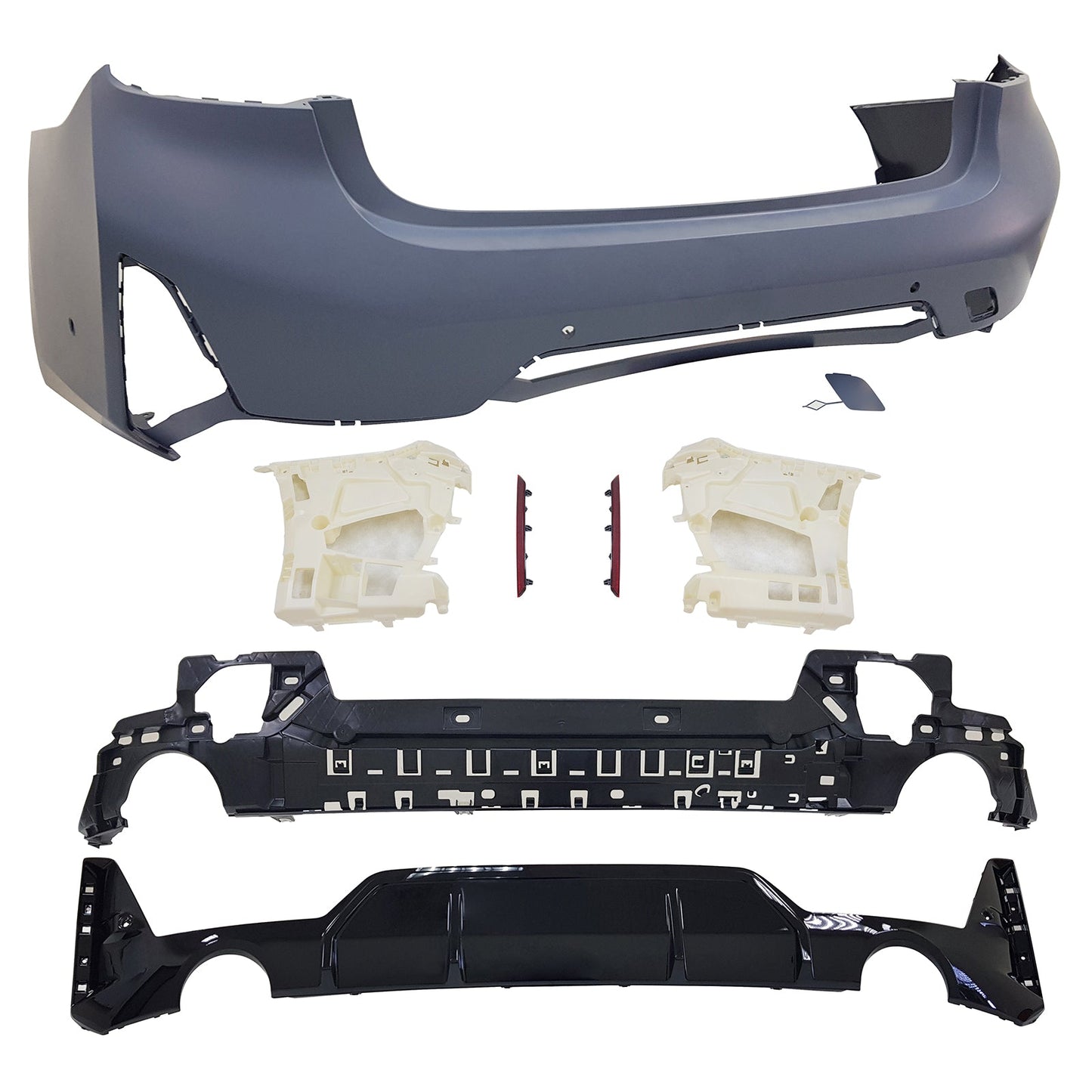 2023-2024 BMW G20 3-Series LCI & M340i M-Sport Style Rear Bumper Cover