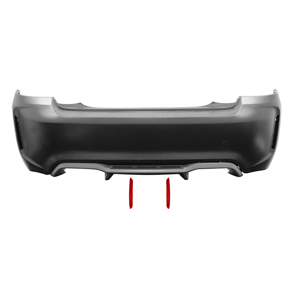 2014-2021 BMW F22 2 Series M2 Style Unpainted Black Rear Bumper Cover