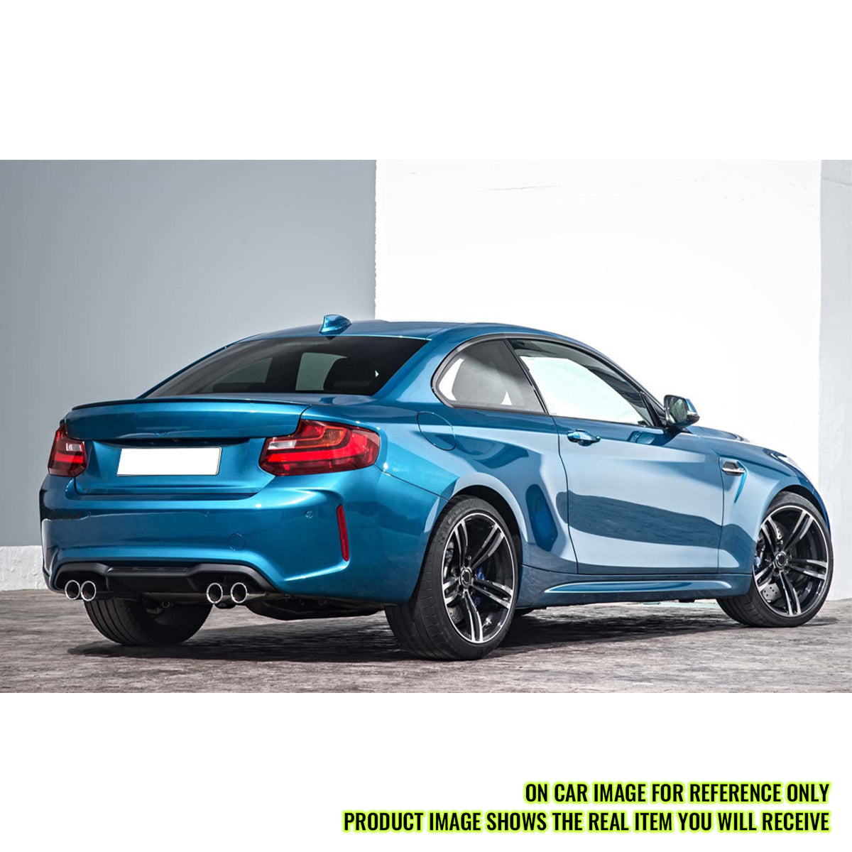 2014-2021 BMW F22 2 Series M2 Style Unpainted Black Rear Bumper Cover