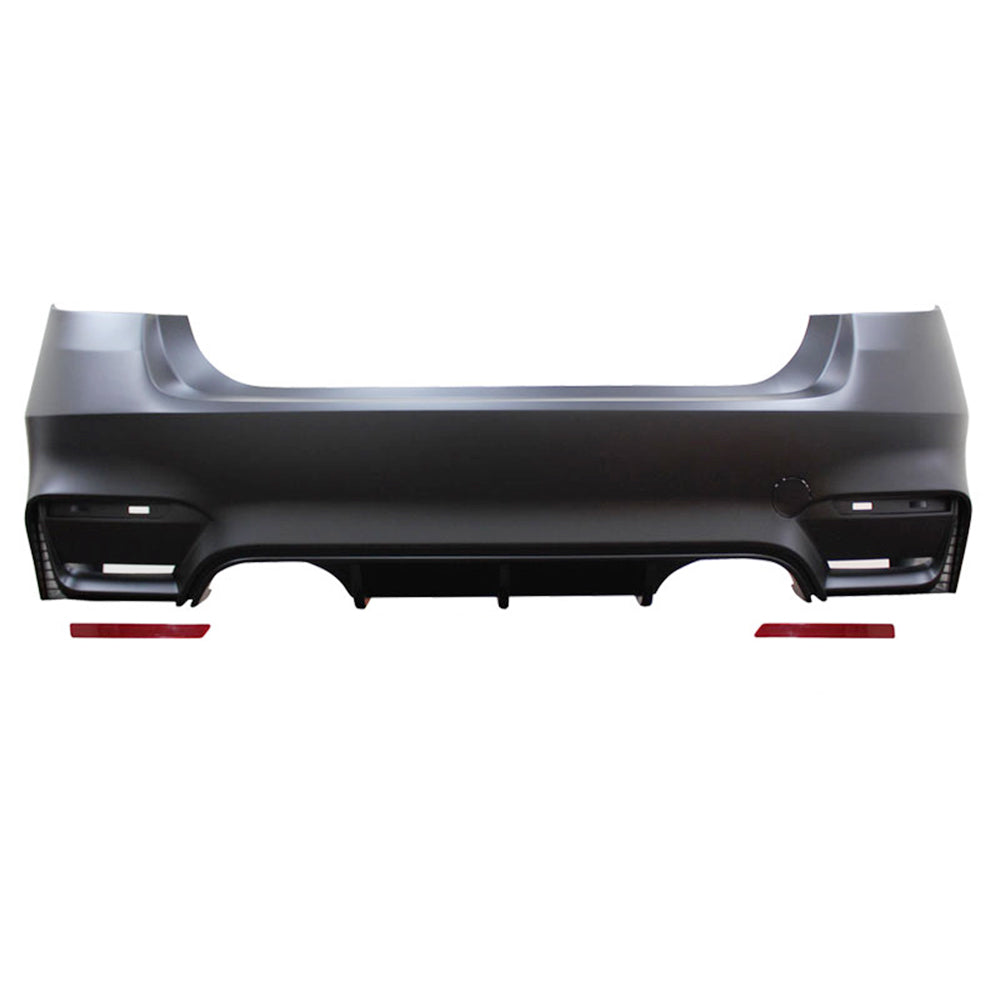 2012-2019 BMW F30 3 Series M3 M4 Style Twin Muffler Rear Bumper Cover