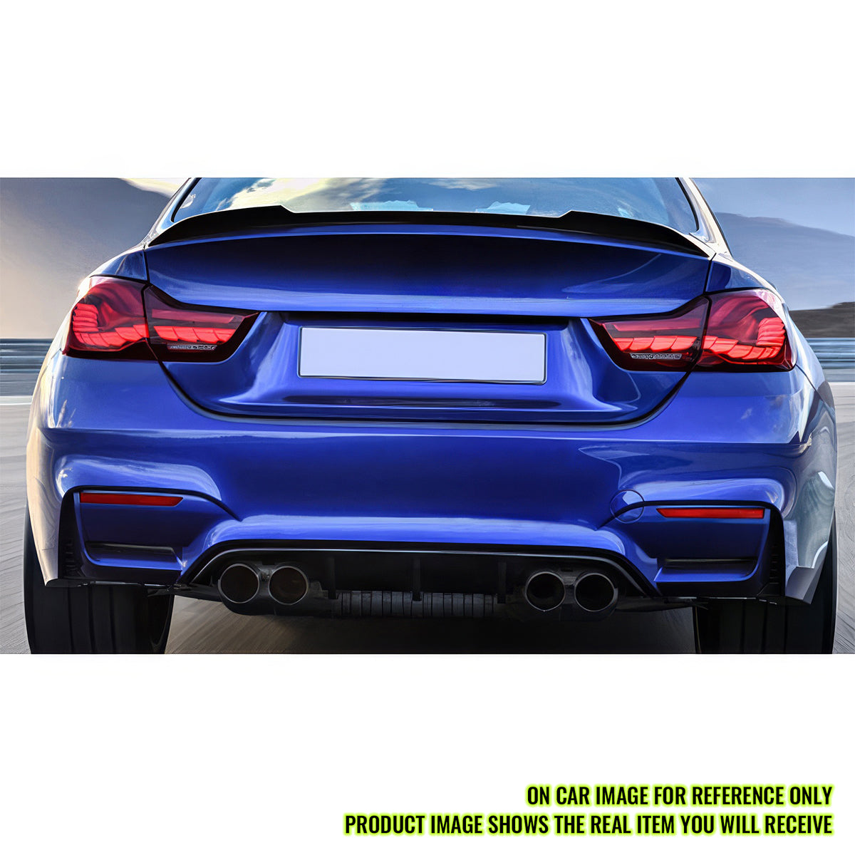 2012-2019 BMW F30 3 Series M3 M4 Style Twin Muffler Rear Bumper Cover