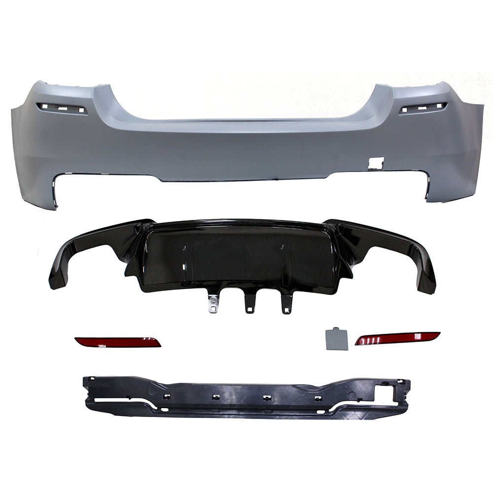 2011-2016 BMW F10 M5 Style Twin Outlet Rear Bumper Conversion