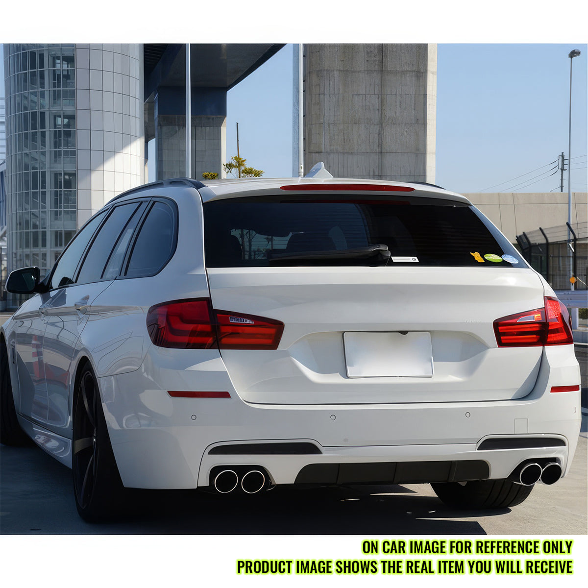 2011-2016 BMW F10 M-P Style Twin Muffler Dual Outlet Rear Bumper PP