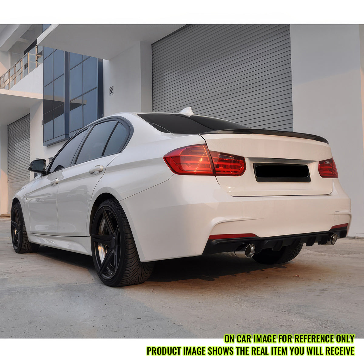 2012-2018 BMW F30 335i MP Single Muffler Twin Outlet Rear Bumper Cover