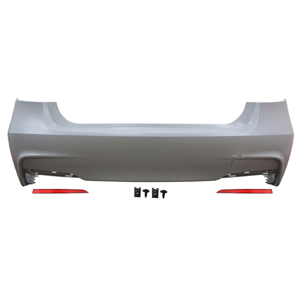 2012-2018 BMW F30 335i MP Single Muffler Twin Outlet Rear Bumper Cover