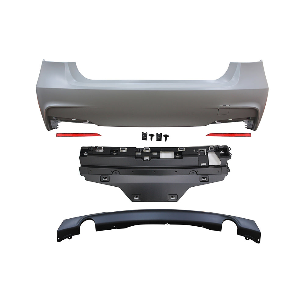 2012-2018 BMW F30 3 Series MT M Sport Rear Bumper Cover Diffuser Sedan