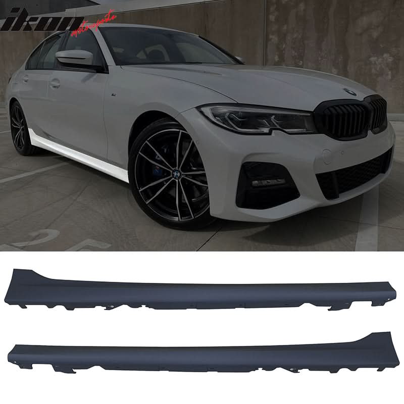 2019-2022 BMW G20 Black M340 Front Rear Bumpers M-Tech Side Skirts