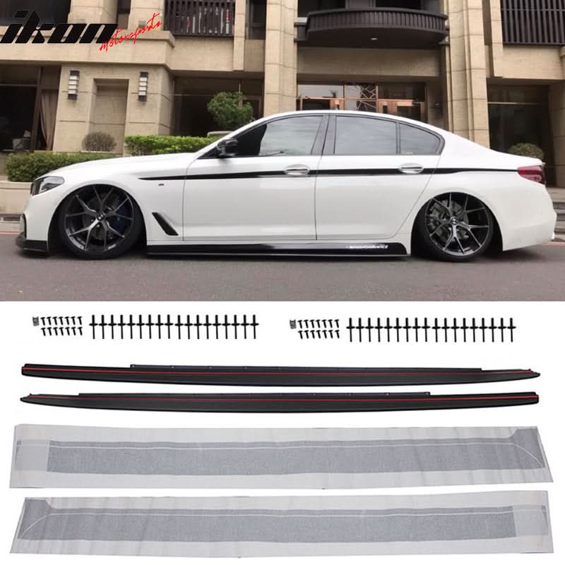 Fits 17-23 BMW G30 MT MP Side Skirt Extension With Sills 2PC