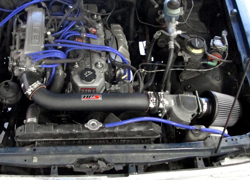 HPS Shortram Air Intake Kit 1989-1995 Toyota 4Runner 22RE 2.4L, Black