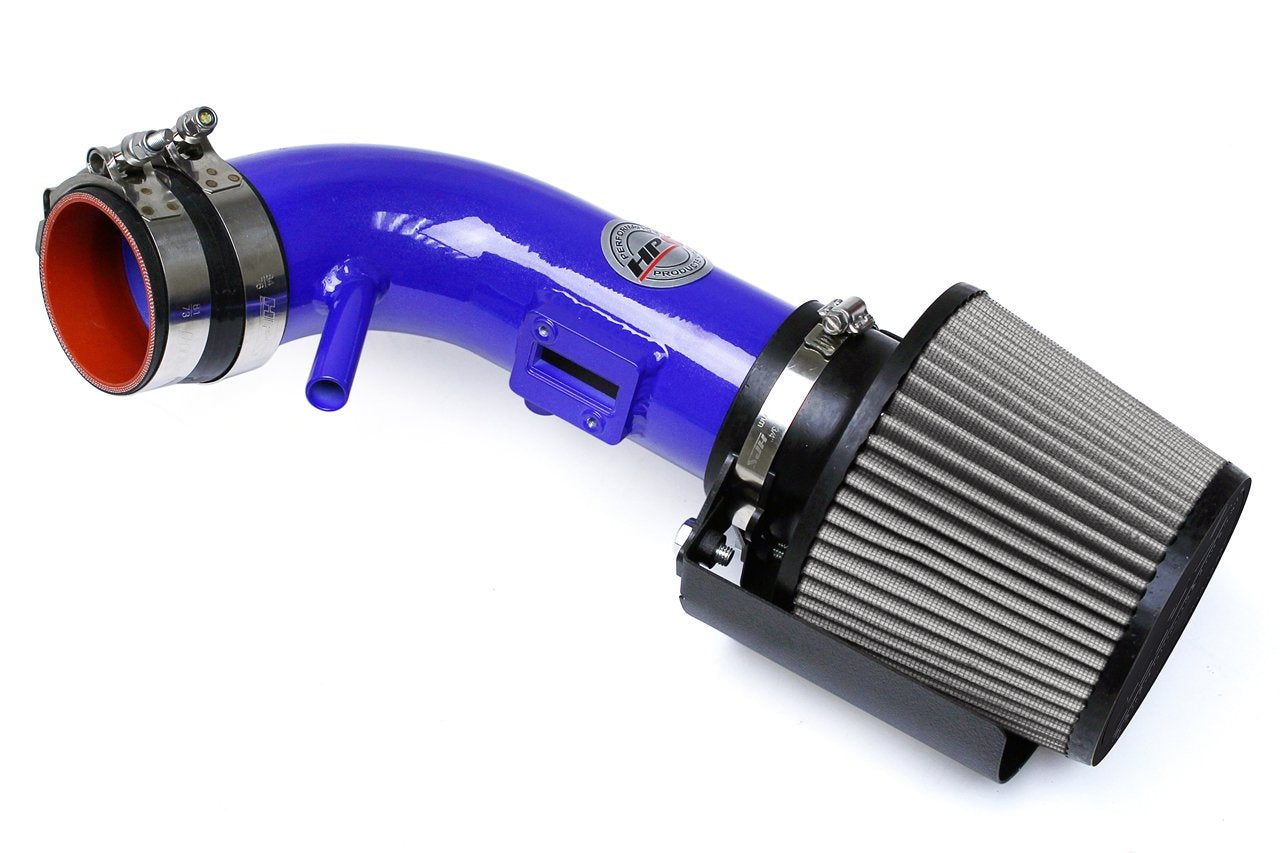 HPS Shortram Air Intake Kit 2007-2012 Nissan Altima 2.5L 4Cyl, Includes Heat Shield, Blue
