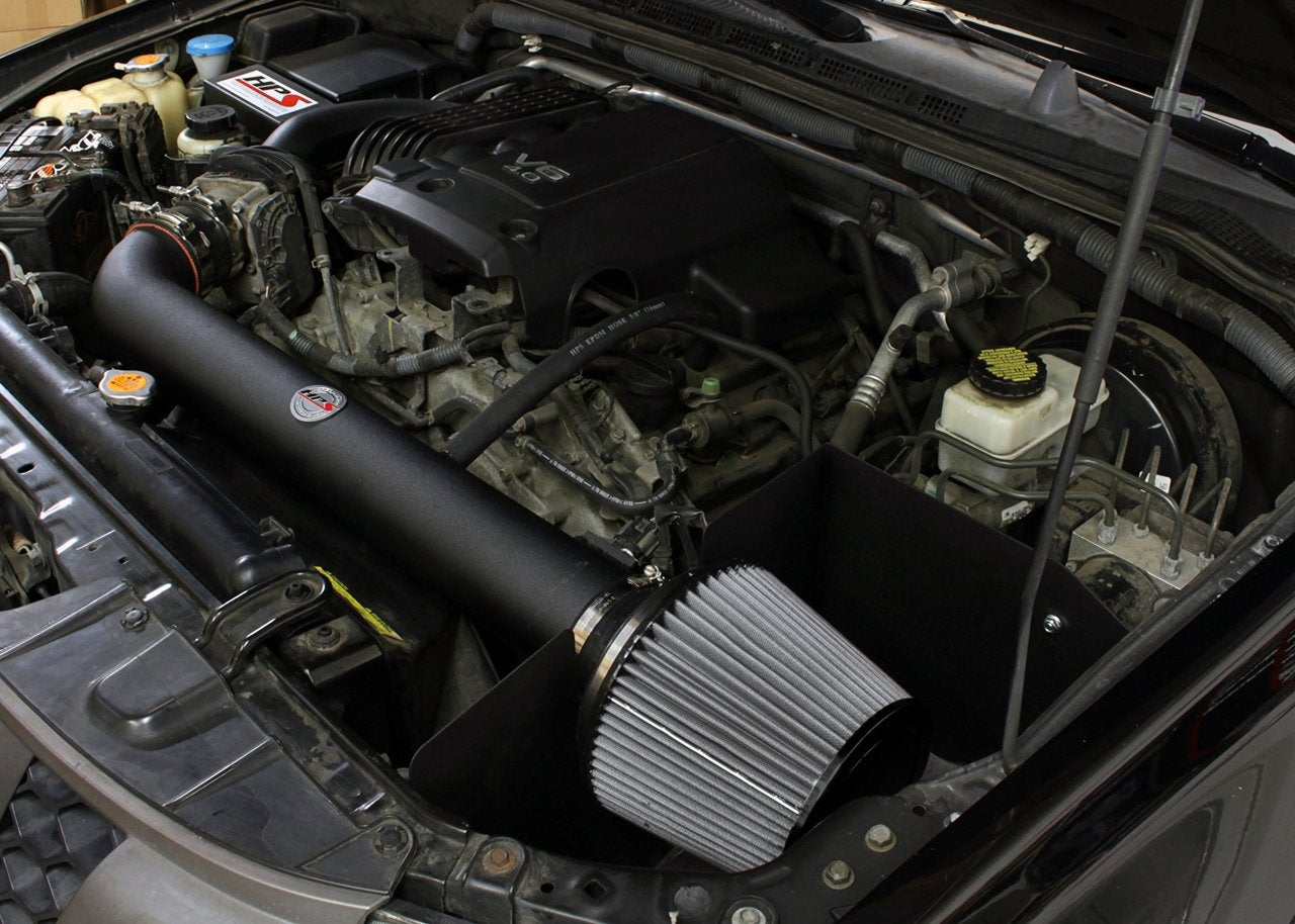 HPS Shortram Air Intake Kit 2005-2015 Nissan Frontier 4.0L V6, Includes Heat Shield, Black