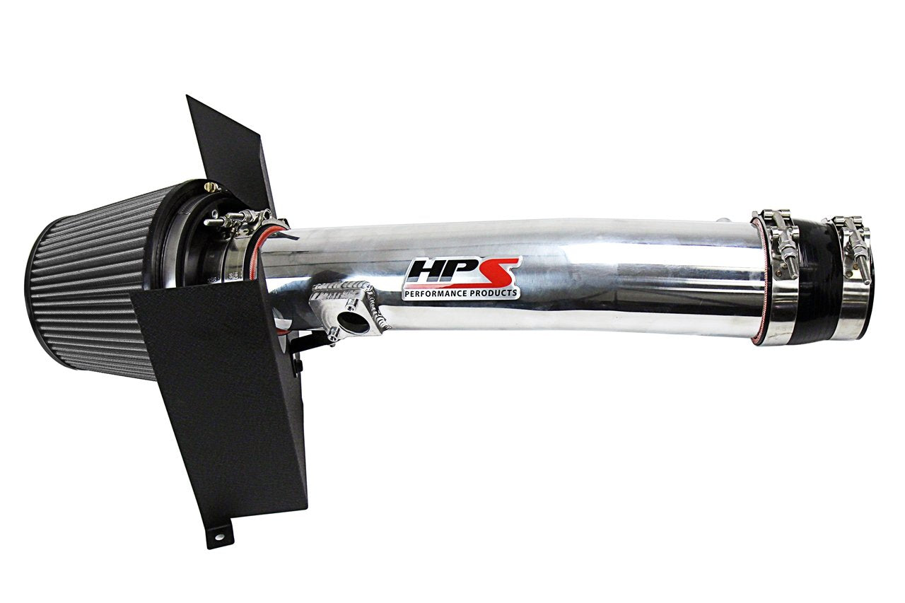 HPS Shortram Air Intake Kit 2010-2017 Toyota 4Runner 4.0L V6, Includes Heat Shield, Polish