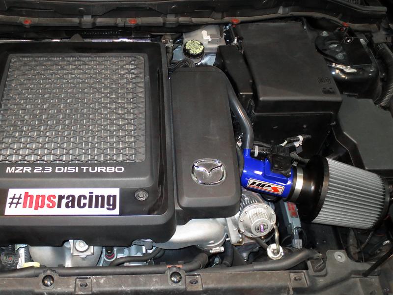 HPS Shortram Air Intake Kit 2007-2013 Mazda Mazdaspeed 3 2.3L Turbo, Blue
