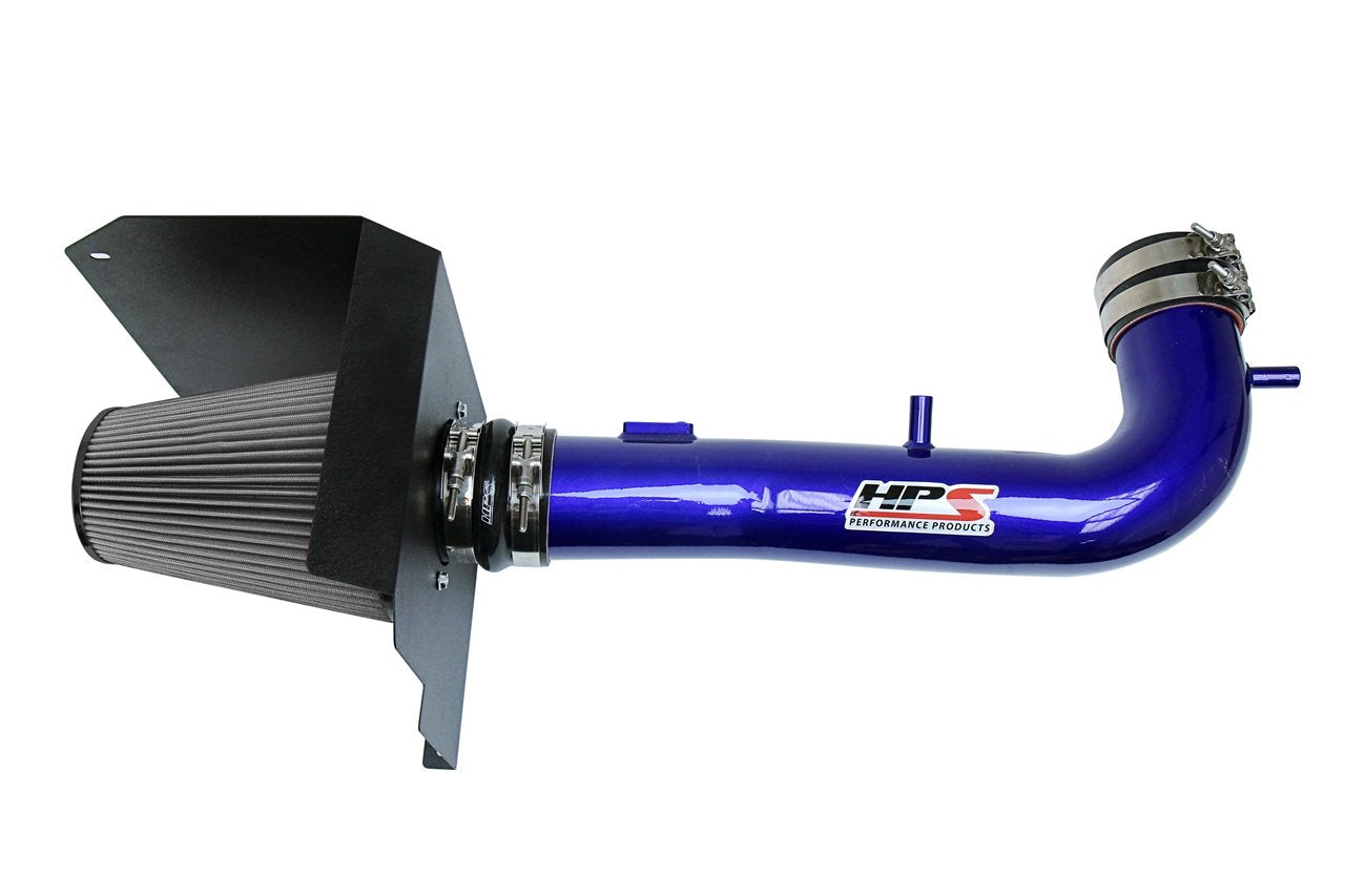 HPS Performance Air Intake Kit 2014-2019 GMC Sierra 1500 5.3L V8, Includes Heat Shield, 827-603