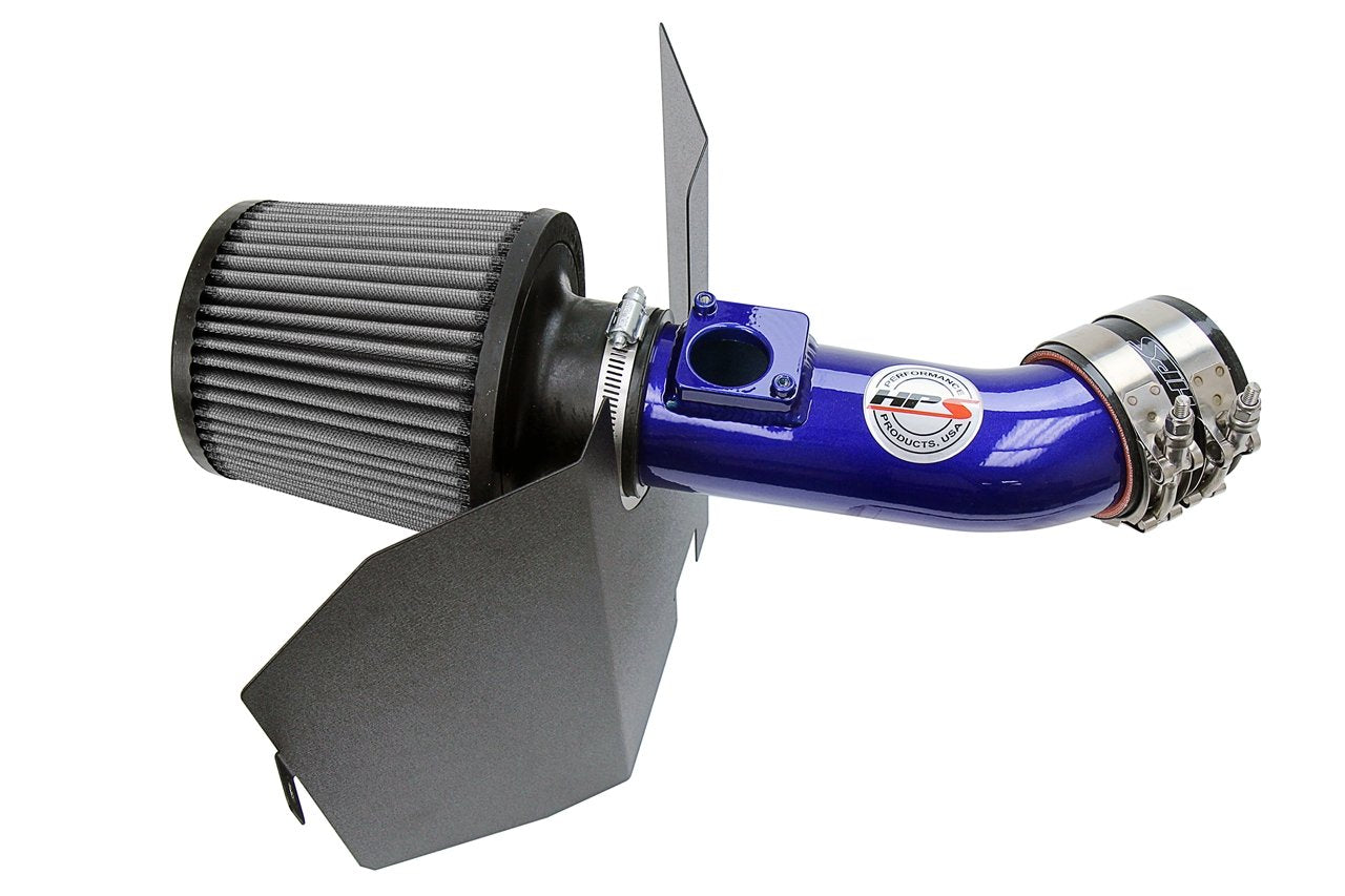 HPS Performance HPS Shortram Air Intake Kit 2004-2007 Subaru WRX STi 2.5L Turbo, Includes Heat Shield, 827-606