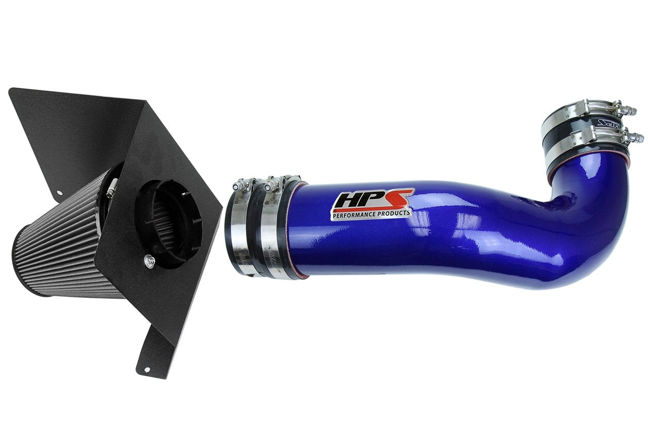 HPS Performance HPS Shortram Air Intake Kit 2007-2008 GMC Yukon 4.8L 5.3L 6.0L 6.2L V8, Includes Heat Shield, 827-622