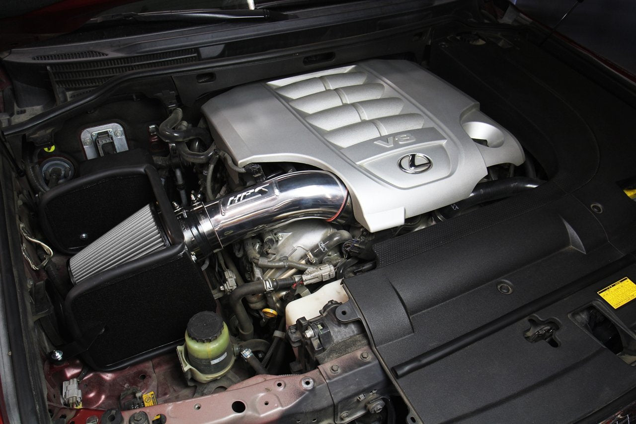 HPS Performance HPS Shortram Air Intake Kit 2008-2020 Lexus LX570 5.7L V8, Includes Heat Shield, 827-635