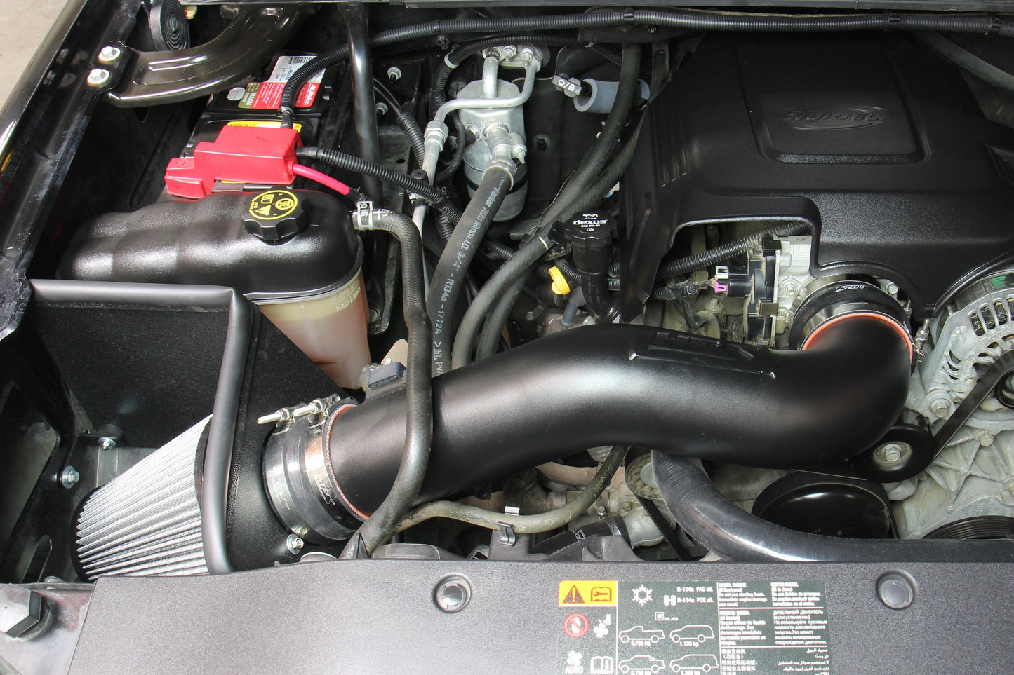 HPS Performance HPS Shortram Air Intake Kit 2009-2014 GMC Yukon 4.8L 5.3L 6.2L V8, Includes Heat Shield, Polish