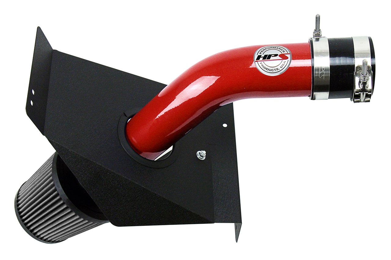 HPS Cold Air Intake Kit 2015-2017 Subaru WRX STI 2.5L Turbo, Red