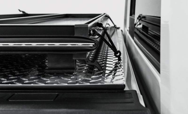 Access LOMAX Folding Hard Cover 19+ Chevy/GMC Full Size 1500 5ft 8in (w/ CarbonPro) Black Urethane B3020109