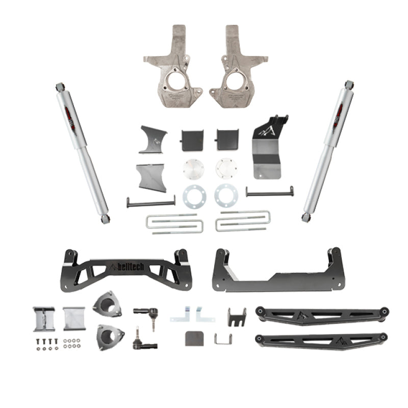 Belltech 07-16 Chevrolet Silverado / GMC Sierra 1500 4WD 7-9" Suspension Lift Kit w/ Shocks 150201BK