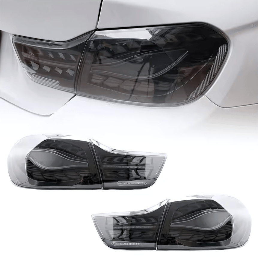 BMW F32 F36 F82 F33 F83 4 Series - Double Dragon Scale Black LED Tail lights (2013 - 2018)