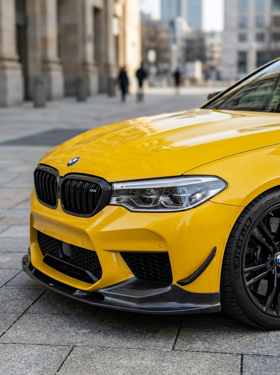 BMW 5 Series F90 M5 3D Style Carbon Fiber Front Lip (2018 +)