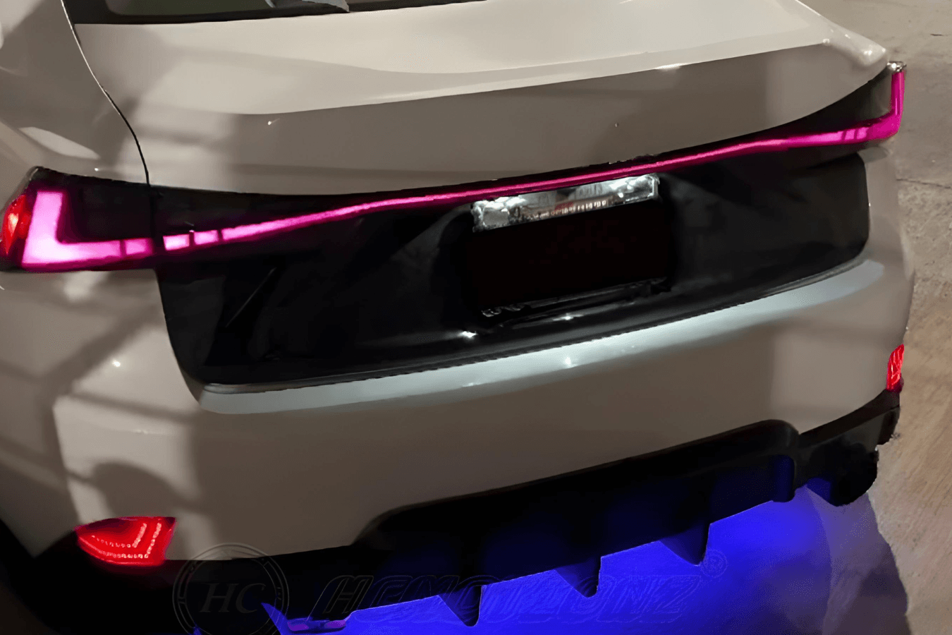 Lexus IS 300h Modern Tail Light Upgrade (RGB Color Changing) LED Tail Lights (2014-2020)