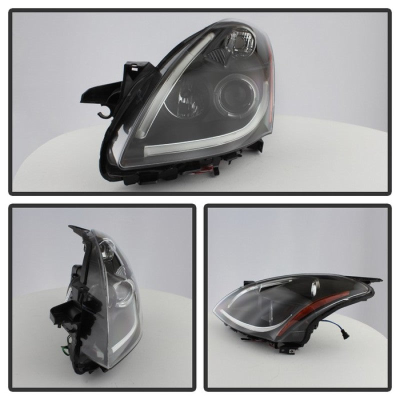Spyder Nissan Altima 4Dr 10-12 Projector Headlights Light DRL LED Halo Blk PRO-YD-NA104D-LTDRL-BK 5076830