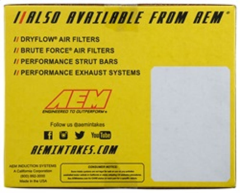 AEM Induction AEM 13-18 Ford Focus 2.0L L4 F/I (Non Turbo) Cold Air Intake 21-842C