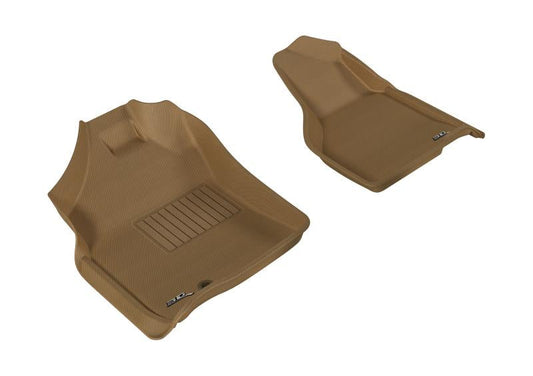 3D MAXpider 2009-2012 Dodge Ram 1500 Regular Cab Kagu 1st Row Floormat - Tan L1DG01811502
