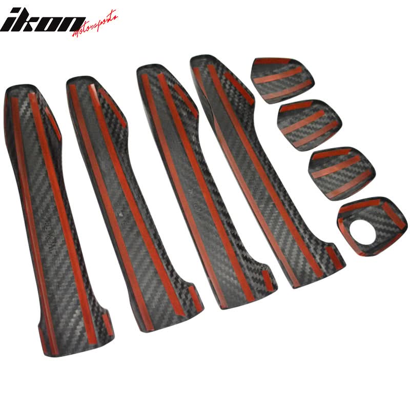 2015-2021 Subaru WRX STI Sedan Door Handle Cover Trim Carbon Fiber