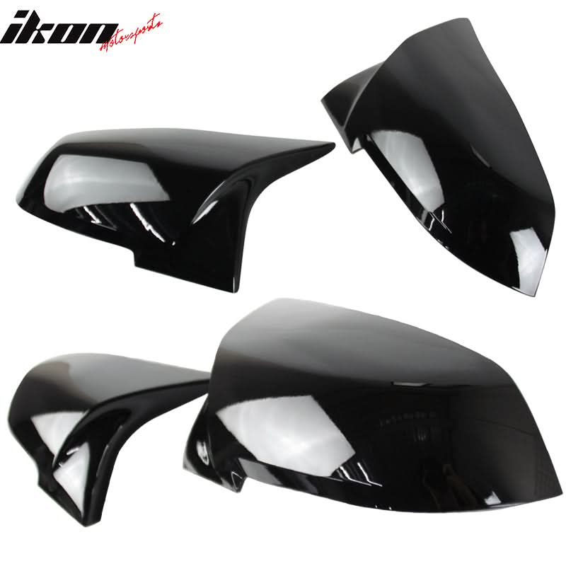 Fits BMW E84 F20 F22 F32 F33 Pair M4 Glossy Black Mirror Covers
