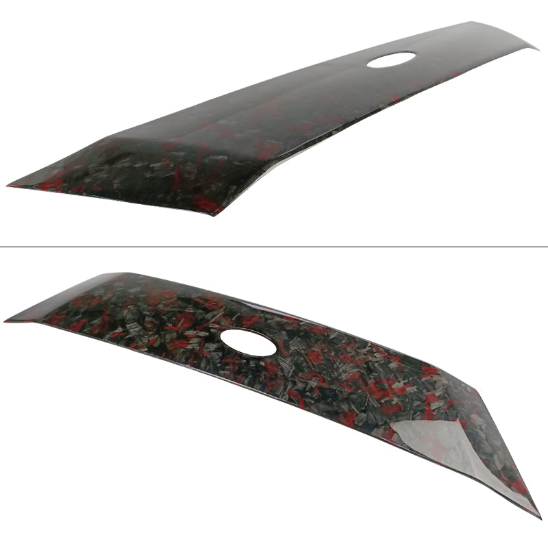 2018-2020 Ford Focus Hatchback Hood Cover Decor Scoop - Red Forged CF