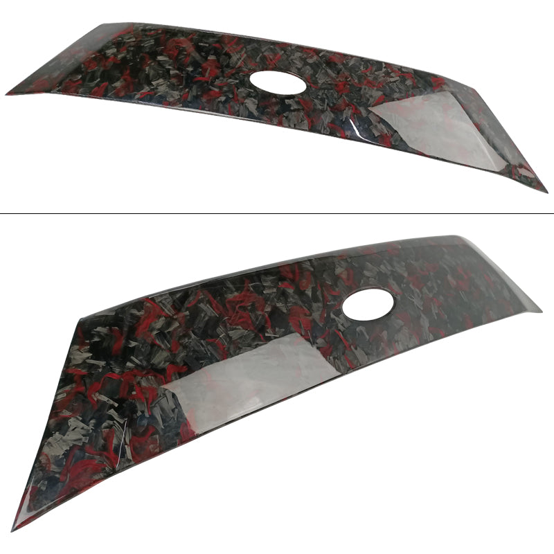 2018-2020 Ford Focus Hatchback Hood Cover Decor Scoop - Red Forged CF