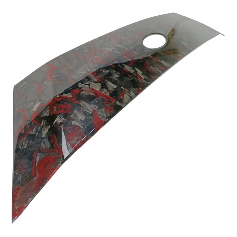 2018-2020 Ford Focus Hatchback Hood Cover Decor Scoop - Red Forged CF
