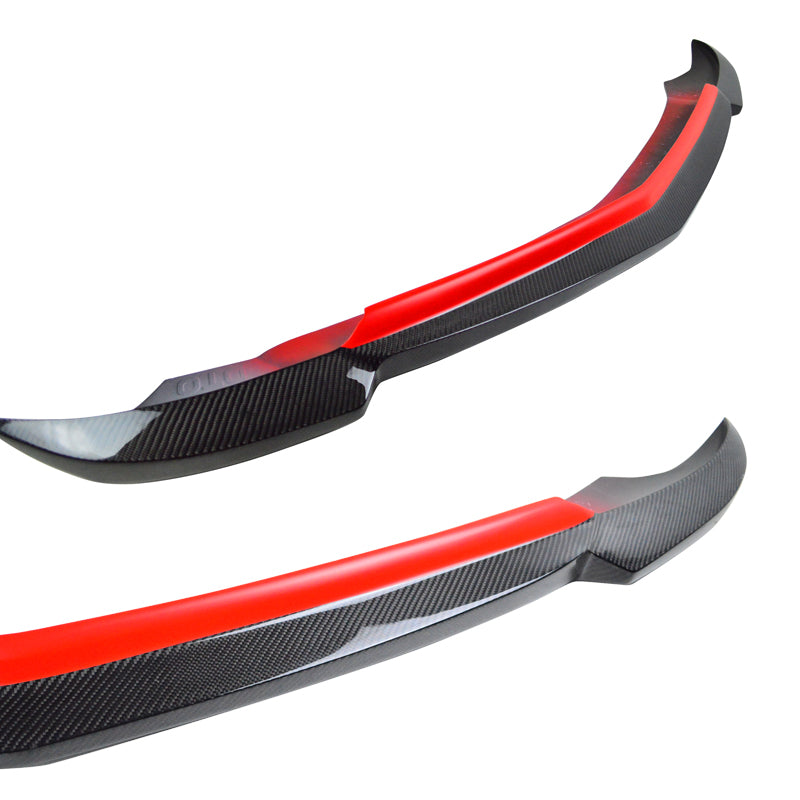 2012-2014 Mercedes Benz W204 Sedan Front Bumper Lip Carbon Fiber