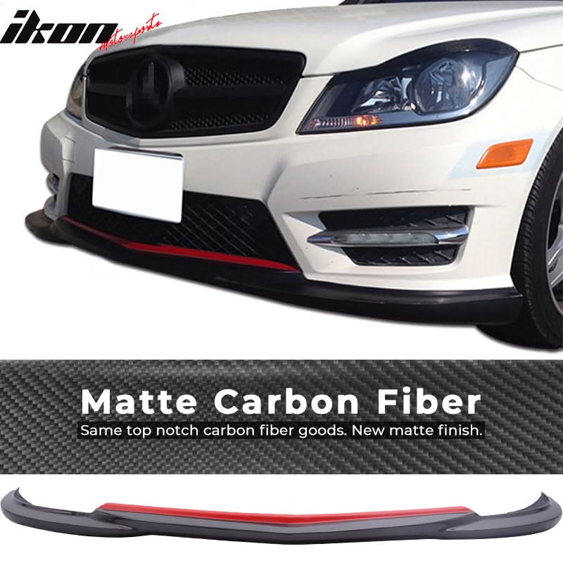 2012-2014 Mercedes Benz W204 Godhand Style Front Lip Carbon Fiber
