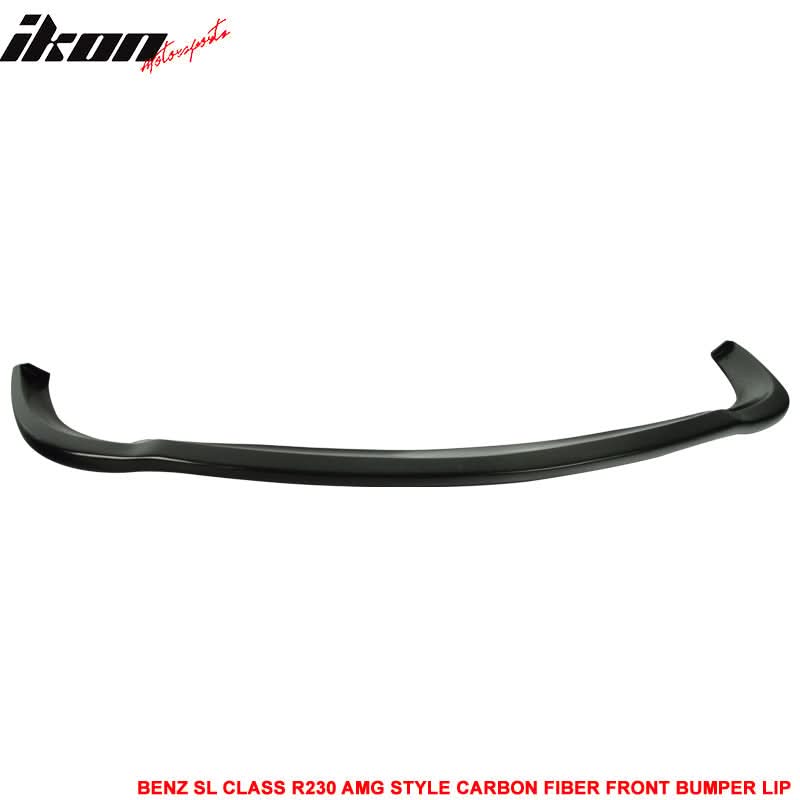 2003-2006 Benz SL Class R230 AMG Style Front Bumper Lip Carbon Fiber